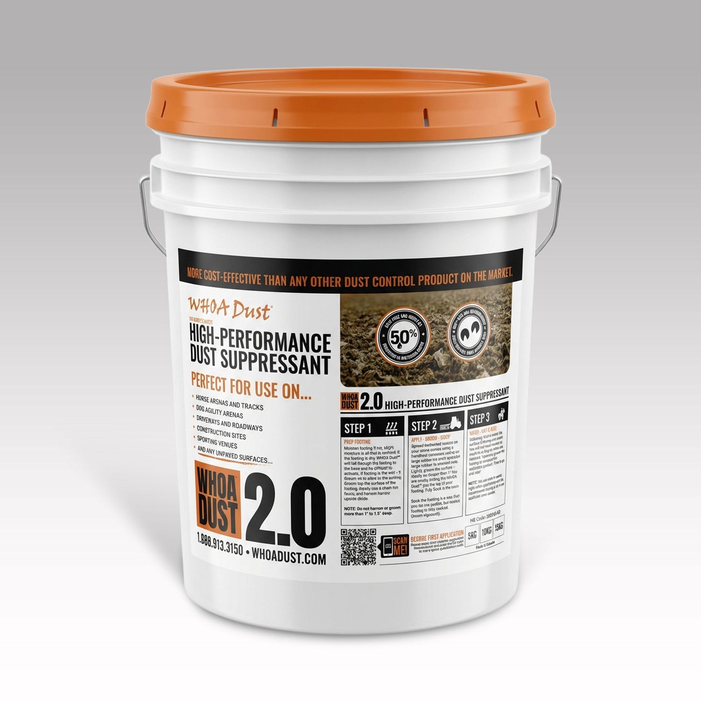 WHOA Dust® for Horse Arenas