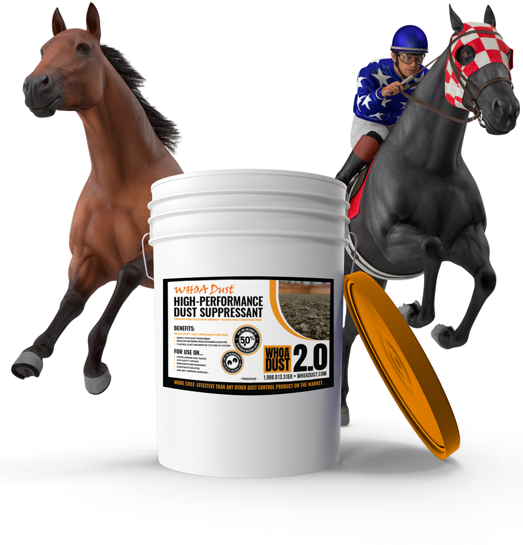 WHOA Dust® for Horse Arenas